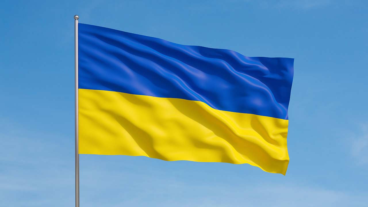 Ukraine Flagge